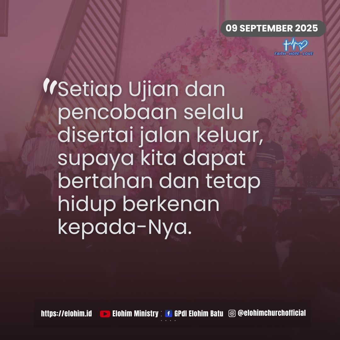 Allah Memberikan Kekuatan dan Jalan Keluar dari Pencobaan - Elohim Ministry