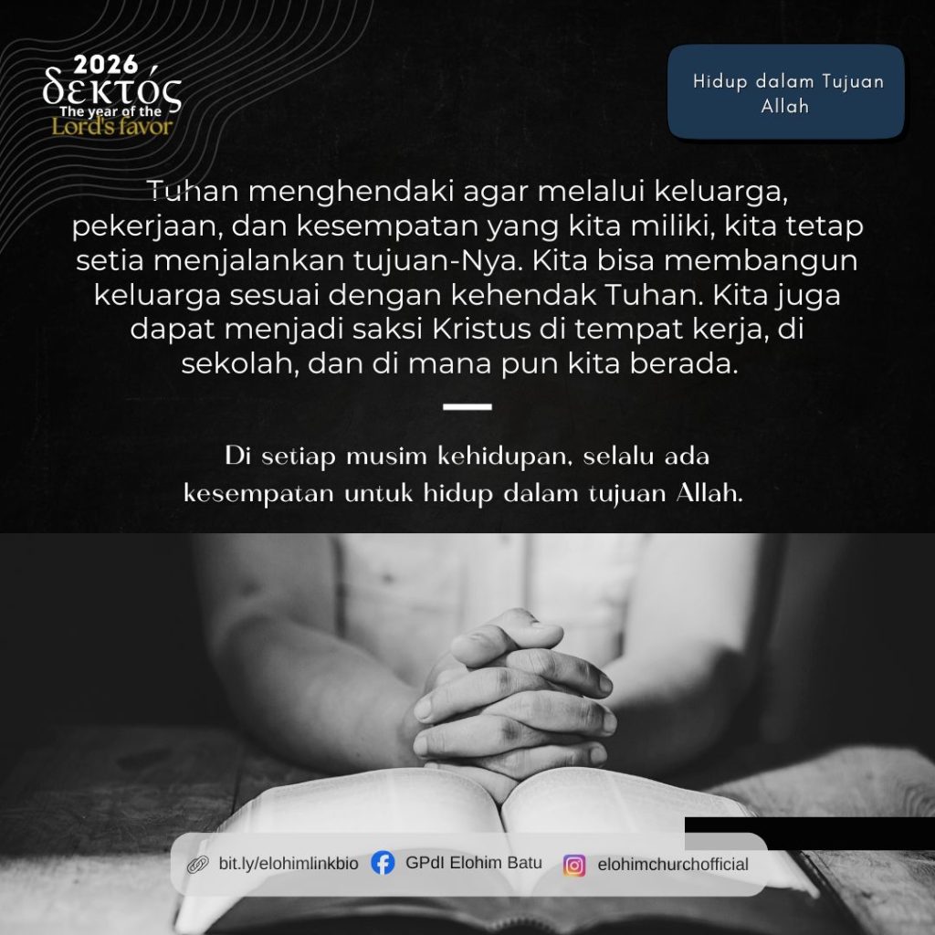 Terus Bertumbuh dalam Kasih Allah (Agape) - Elohim Ministry